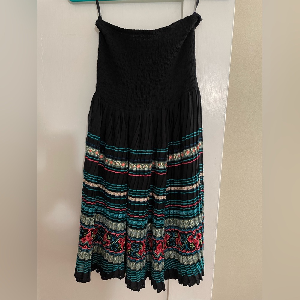 Free People Sleeveless Embroided Dress
